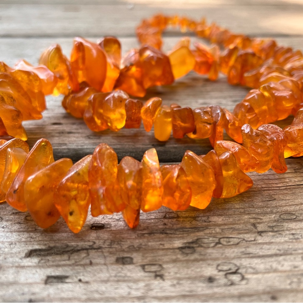 Beautiful amber beads - as a necklace or jewellery making